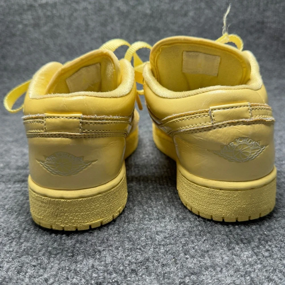 Jordan 1 Low Phat GS‎ lemon Kids 5.5Y Yellow Patent Leather Sneakers 352718-711